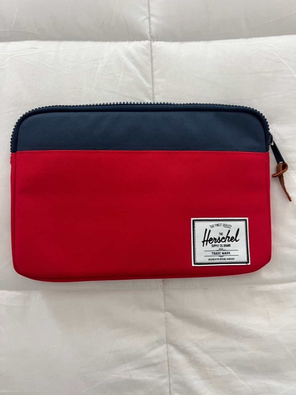 Herschel Supply Company Red and Navy Laptop Sleeve